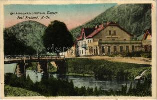 1919 Freiland, Rekonvaleszentenheim Tavern / K.u.K. military sanatorium + "Militär-Rekonvaleszentenheim Tavern Militärpflege" (EK)