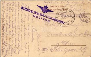 1914 Risan, Risano; Stara Slanica + "K.u.K. Wachhauskommando Golivrh" (EK)