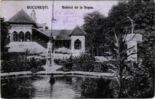 1916 Bucharest, Bukarest, Bucuresti, Bucuresci; Bufetul de la Sosea / buffet (worn corners)