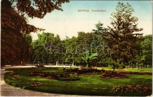 1914 Sopron, Erzsébet kert. Piri Dániel kiadása + K.u.K. Feldkanonenregiment Nr. 30. Ersatzbatterie (EK)