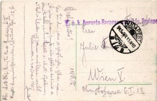 1915 Budapest I. Királyi vár + "K.u.K. Augusta-Barackenspital in Budapest"