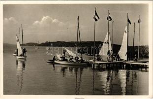 1939 Balatonfüred, Vitorlások kikötője (EK)