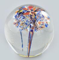 Muranoi üveg levélnehezék hibátlan 5,5 cm