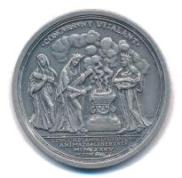 1985. "II. Rákóczi Ferenc fejedelemmé választásának 280. évfordulójára" ezüstpatinázott br...