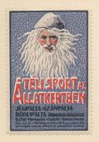 1914 Téli sport az Állatkertben reklámbélyeg (R!)