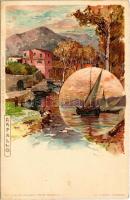 Rapallo, Cartoline Postali Artistische di Velten No. 212. litho s: Manuel Wielandt