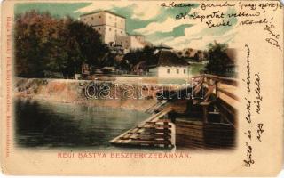 1902 Besztercebánya, Banská Bystrica; Régi bástya. Ivánszky Elek kiadása / old bastion tower (EM)