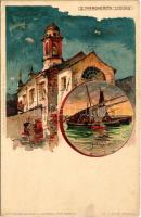 Santa Margherita Ligure. Cartoline Postali Artistische di Velten No. 213. litho s: Manuel Wielandt