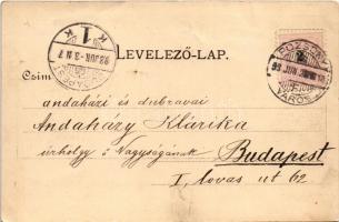 1898 (Vorläufer) Pozsony, Pressburg, Bratislava; Posonium 1709. (EK)