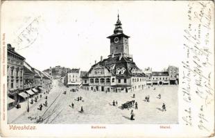 1902 Brassó, Kronstadt, Brasov; Rathaus / Sfatul / városház. Hiemesch kiadása / town hall (EK)