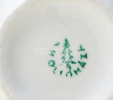 Hollóházi design váza irizáló mázzal, jelzett, kopással 21 cm