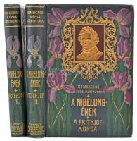 A Nibelung-ének és a Frithiof-monda I-II. köt. Ford.: Szász Károly, és Győry Vilmos. Remekírók Képes Könyvtára. Bp., é.n., Lampel R. (Wodianer F. és Fiai), XXVII+299; 343 p. Egészoldalas illusztrációkkal. Kiadói aranyozott, illusztrált egészvászon-kötés, a borítón kis kopásnyomokkal.