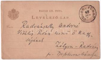 1892 (Vorläufer) Tátra, Vysoké Tatry; Csorbai tó - Nagyon ritka, korai lap! / Strbské Pleso / lake. ...