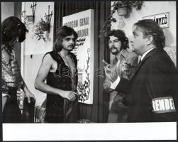 cca 1971 ,,Nyulak a ruhatárban" című magyar film jelenetei és szereplői (köztük Páger Antal, Ig...