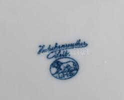 Hutschenreuter porcelán tál. Matricás, jelzett, kopással 21x21 cm