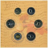 2009. 5Ft-200Ft "Haydn" (6xklf) forgalmi sor + "Joseph Haydn" Ag emlékérem (12g/...