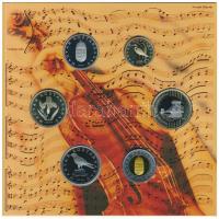 2009. 5Ft-200Ft "Haydn" (6xklf) forgalmi sor + "Joseph Haydn" Ag emlékérem (12g/...