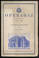 1927 M. Kir. Operaház évkönyve 1927-1928. 43. játékév. Bp., Kir. M. Operaház Igazgatósága. Kiadói papírkötés.