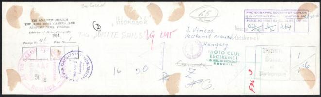 cca 1960 Vincze János (1922-1999) kecskeméti fotóművész hagyatékából, feliratozott vintage fotóművés...