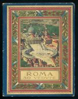 cca 1910 Roma 30 vedute kihajtható képes füzet