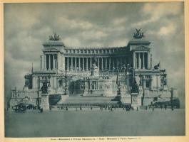 cca 1910 Roma 30 vedute kihajtható képes füzet