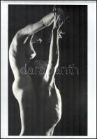 cca 1977 Czakó László (?-?) pécsi fotóművész hagyatékából pecséttel jelzett, feliratozott, vintage fotóművészeti alkotás (Páros kompozíció), ezüst zselatinos fotópapíron, 40x24,8 cm