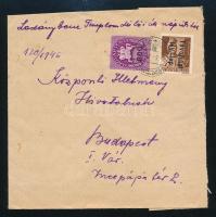 1946 (14. díjszabás) Levél 2 bélyeggel "LADÁNYBENE" - Budapest