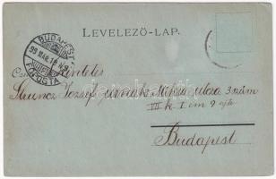 1899 (Vorläufer) Sásony, Windten, Winden am See; templom és szélmalom este. Amon & Wolf / Kirche...