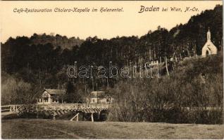 Baden bei Wien (Baden), Cholera-Kapelle / chapel, bridge. Verlag Ferd. Mohr (Rb)