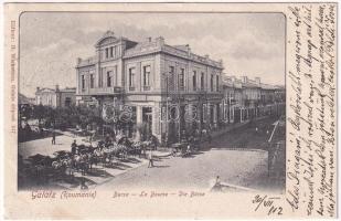 1902 Galati, Galatz; Bursa. Editeur H. Wichmann / La Bourse / Die Börse / stock exchange, shop of L. de Rin &amp; Mack (EK)