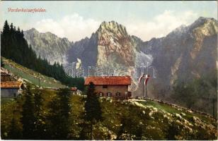 Kaisergebirge (Tirol), Vorderkaiserfelden / chalet, mountain (Rb)