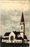 1913 Muraszombat, Murska Sobota; Római katolikus templom. Balkányi Ernő kiadása / church