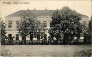 1912 Perlak, Prelog; Állami népiskola. Fejer Károly kiadása / school (EB)