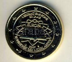 Hollandia 2007. 2€ aranyozva "50 éves a Római Szerződés" T:2