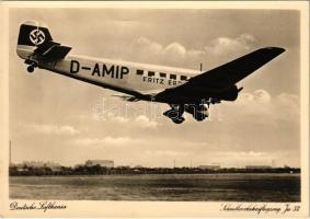 Deutsche Lufthansa, Schnellverkehrsflugzeug Ju 52 / German transport aircraft, swastika