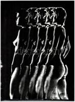 cca 1969 Nagy Ottó Sándor (1927-2013) székesfehérvári fotóművész hagyatékából vintage fotómontázs, jelzés nélkül, + hozzáadva a nyomdatechnikai filmen levő, ugyanolyan méretű negatívot, ezüst zselatinos fotópapíron és filmen, 40x30 cm
