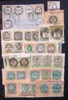 Több mint 500db okmánybélyeg szépen rendezve albumban