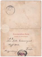 1902 Pola, Pula; Handelshafen / Kereskedelmi kikötő. 2-részes kinyitható panorámalap / trading port....