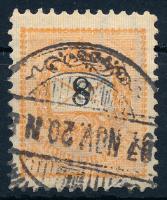 1889 8kr vízjel hibával, hiányzik az r betű / watermark flaw, missing r