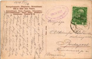 1913 Ucka, Monte Maggiore; Kronprinzessin Stephanie (Stefanie) Schutzhaus / Dom Stefanije / chalet, ...