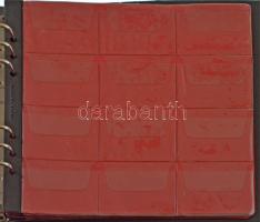 Használt "MÜNZEN" gyűrűs érmeberakó album, 11 darab berakólappal