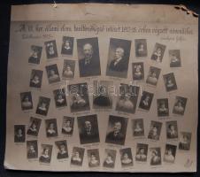 A VI. kerületi állami elemi tanítóképző intézet 1917-18. évben végzett növendékeinek karton tablóképe (34 x 30cm)