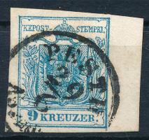 1850 9kr 6 mm-es ívszéllel / with 6 mm margin "PESTH