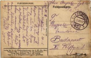 1917 Fliegerbombe / WWI Austro-Hungarian K.u.K. military aircraft with pilots (fl)