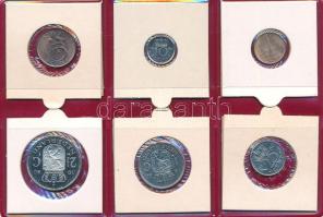 Hollandia 1980. 1c-2 1/2G (6xklf) forgalmi összeállítás T:AU Netherlands 1980. 1 Cent - 2 1/2 Gulden (6xdiff) coin set C:AU