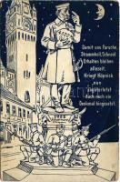 Damit uns Forsche, Strammheit, Schneid... / WWI German military art postcard (EK)