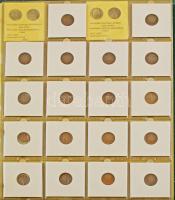 Hollandia 149db-os modern érme tétel gyűrűs érmeberakóban T:vegyes Netherlands 149pcs of modern coin lot in ring-binder C:mixed