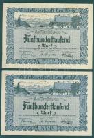 Német Birodalom/Weimari Köztársaság/Leutkirch 1923.8.20. 500.000M "A" (4x) T:II