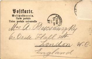 1906 Offenbach, Markt, Partie vom Main, Aliceplatz mit Krieger Denkmal, Kunstgewerbeschule. Kunstans...