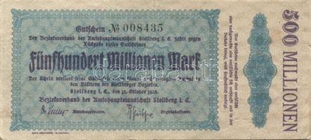 Német Birodalom/Weimari Köztársaság 1923. 3db klf városi szükségbankjegy T:II,III